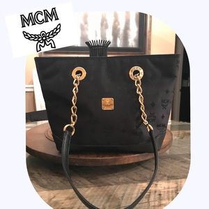 🎀Gorgeous MCM JACQUARD Black Tote